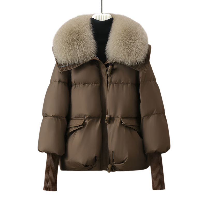 CECILE - WOMEN JACKET WITH VEGAN FUR